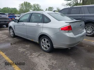 2008 Ford Focus SE with VIN 1FAHP35NX8W152337, listed as a IAAI auction lot 42114878 with 239,583 mi miles. Bid and sale history available at carsss.com. Image 3.