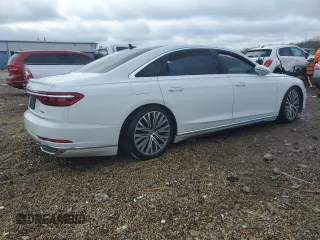 2019 Audi A8 z VIN WAU8DAF87KN018640, wystawiony jako Copart lot #54318975 z przebiegiem Nie podano mil oraz Szkoda całkowita • Salvage title. Historia ofert i sprzedaży dostępna na DreamBid. Obrazek 3.