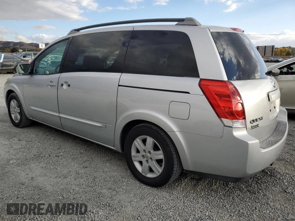 2004 Nissan Quest SE with VIN 5N1BV28U94N325571, listed as a Copart auction lot 80979264 with 0 mi miles and Clean Title. Bid and sale history available at carsss.com. Image 2.