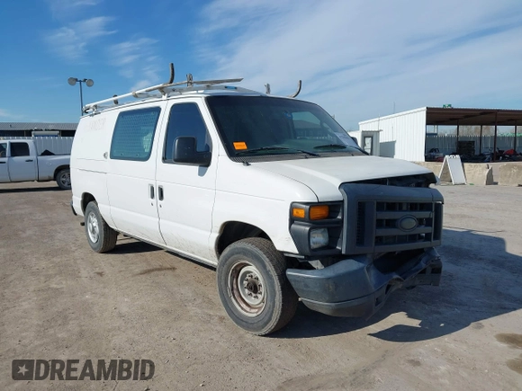 2014 Ford Econoline Cargo Commercial with VIN 1FTNE1EW8EDB20428, listed as a IAAI auction lot 41335946 with 201,988 mi miles and . Bid and sale history available at DreamBid. Image 1.