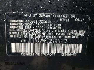 2018 Subaru WRX STI with VIN JF1VA2M67J9815232, listed as a Copart auction lot 51070345 with 69,195 mi miles and Salvage Title. Bid and sale history available at carsss.com. Image 12.