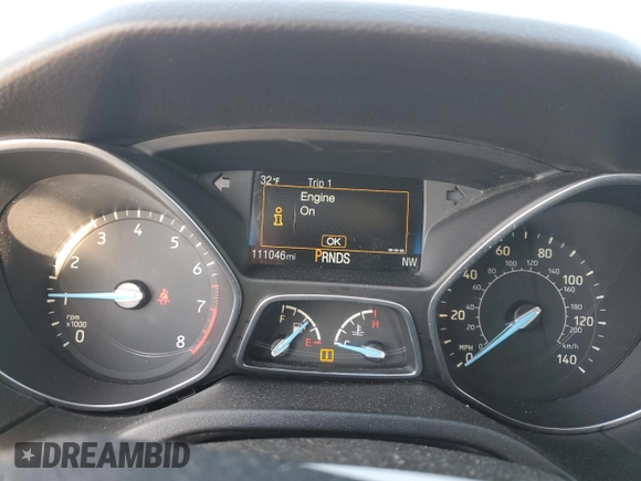 2016 Ford Focus SE with VIN 1FADP3KE4GL208985, listed as a Copart auction lot 88960325 with 111,046 mi miles and Salvage Title. Bid and sale history available at carsss.com. Image 9.