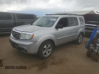 2013 Honda Pilot EX-L with VIN 5FNYF4H66DB055335, listed as a Copart auction lot 55343875 with 132,578 mi miles and Salvage title. Bid and sale history available at DreamBid. Image 1.