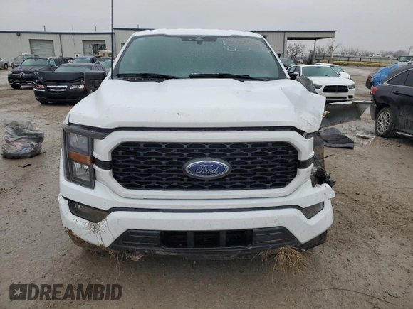2023 Ford F-150 XL with VIN 1FTEW1EPXPKF33908, listed as a Copart auction lot 44173875 with 27,678 mi miles and Salvage Title. Bid and sale history available at carsss.com. Image 5.