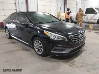 2015 Hyundai Sonata 2.4L Sport with VIN 5NPE34AF2FH192346, listed as a IAAI auction lot 41457573 with 1 mi miles. Bid and sale history available at carsss.com. Image 1.