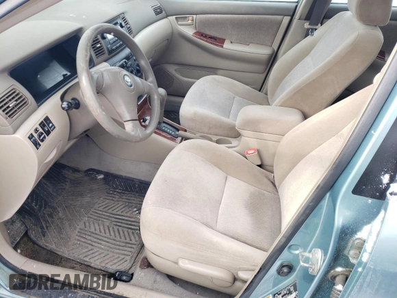 2005 Toyota Corolla CE with VIN 2T1BR32E25C847902, listed as a Copart auction lot 86173244 with 153,723 mi miles and Salvage title. Bid and sale history available at DreamBid. Image 7.
