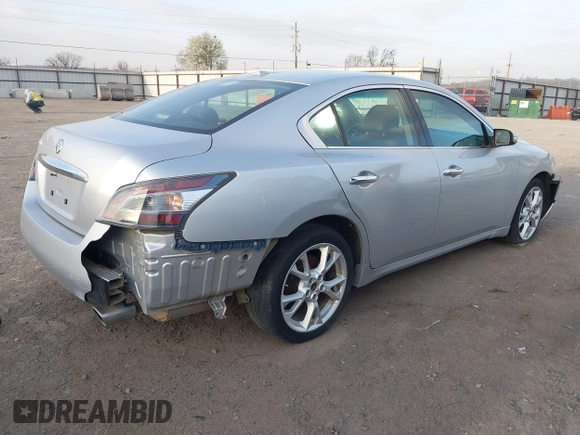2012 Nissan Maxima SV with VIN 1N4AA5AP8CC866483, listed as a IAAI auction lot 41823966 with 93,535 mi miles and . Bid and sale history available at DreamBid. Image 4.