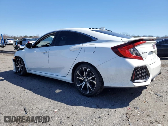 2018 Honda Civic Si with VIN 2HGFC1E54JH705569, listed as a Copart auction lot 49988875 with 76,589 mi miles and Salvage Title. Bid and sale history available at DreamBid. Image 2.