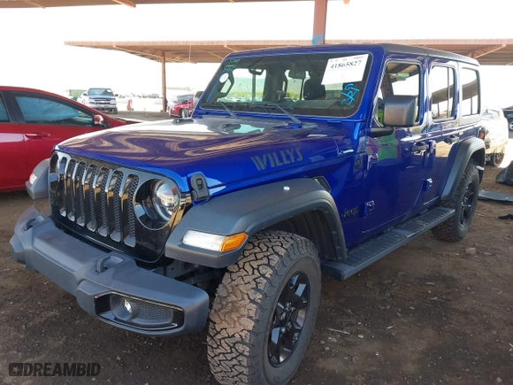 2020 Jeep Wrangler Unlimited Sport Altitude with VIN 1C4HJXDG9LW325327, listed as a IAAI auction lot 41865827 with 39,174 mi miles. Bid and sale history available at carsss.com. Image 17.