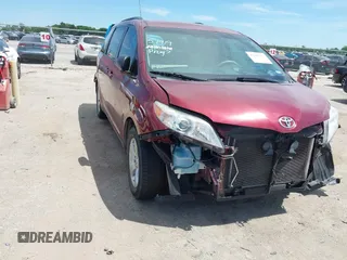 2014 Toyota Sienna LE AAS with VIN 5TDKK3DC4ES507433, listed as a IAAI auction lot 42321751 with 108,596 mi miles and . Bid and sale history available at DreamBid. Image 1.