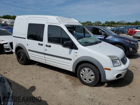 2013 Ford Transit Connect XLT with VIN NM0LS7BN7DT153727, listed as a Copart auction lot 58227785 with 92,390 mi miles and Clean title. Bid and sale history available at DreamBid. Image 4.