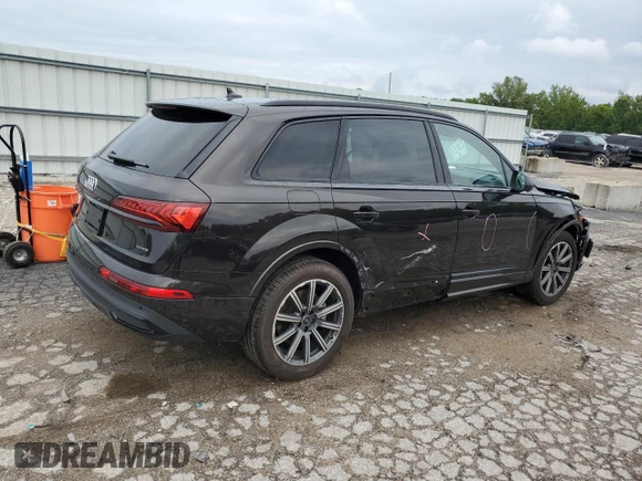 2024 Audi Q7 Premium Plus with VIN WA1LCBF73RD001311, listed as a Copart auction lot 67034904 with 7,976 mi miles and Salvage Title. Bid and sale history available at carsss.com. Image 3.