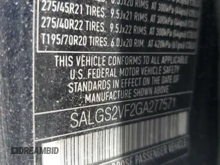 2016 Land Rover Range Rover HSE с VIN SALGS2VF2GA277571, выставлен на аукционе Copart как лот 63451035 с пробегом 104 251 миль миль и Чистый • Clean title. История ставок и продаж доступна на DreamBid. Изображение 13.