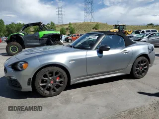 2017 FIAT 124 Spider Lusso with VIN JC1NFAEKXH0114164, listed as a Copart auction lot 62959405 with 11,879 mi miles and Salvage title. Bid and sale history available at DreamBid. Image 1.