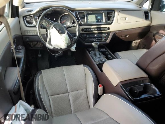 2016 Kia Sedona SX-L with VIN KNDME5C18G6145637, listed as a Copart auction lot 46602575 with 158,177 mi miles and Salvage Title. Bid and sale history available at carsss.com. Image 8.