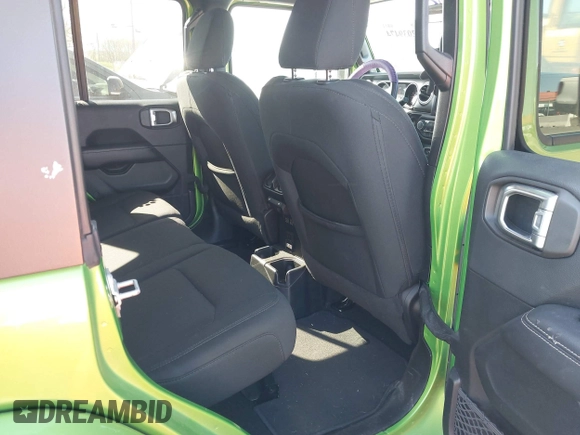 2019 Jeep Wrangler Unlimited Sahara with VIN 1C4HJXEN1KW592876, listed as a IAAI auction lot 42039474 with 66,506 mi miles and . Bid and sale history available at DreamBid. Image 8.