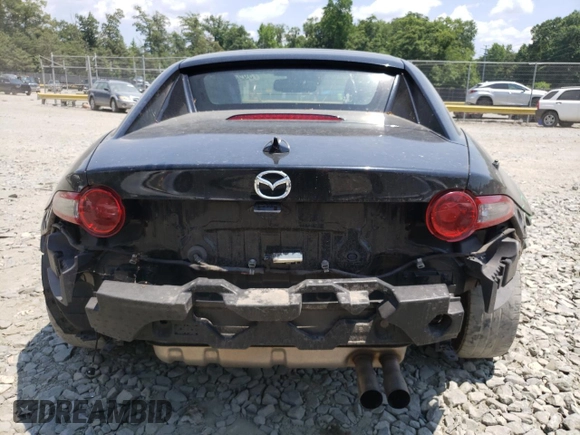 2017 Mazda MX-5 Miata RF Grand Touring with VIN JM1NDAM73H0104632, listed as a Copart auction lot 59292434 with 81,175 mi miles and Salvage Title. Bid and sale history available at carsss.com. Image 6.
