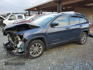 2021 Jeep Cherokee Latitude Lux with VIN 1C4PJLMN4MD154874, listed as a Copart auction lot 82376734 with 54,992 mi miles and Salvage Title. Bid and sale history available at carsss.com. Image 1.