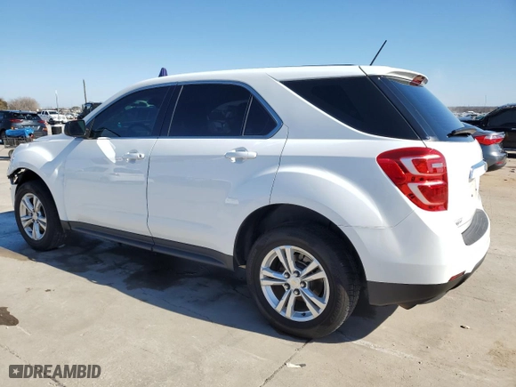 2016 Chevrolet Equinox LS with VIN 2GNALBEK7G1153627, listed as a Copart auction lot 89356695 with 101,736 mi miles and Clean Title. Bid and sale history available at carsss.com. Image 2.