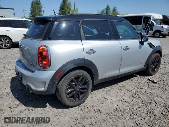 2012 MINI Countryman S with VIN WMWZC5C59CWM11849, listed as a Copart auction lot 54422655 with Not Provided miles and Salvage Title. Bid and sale history available at DreamBid. Image 3.