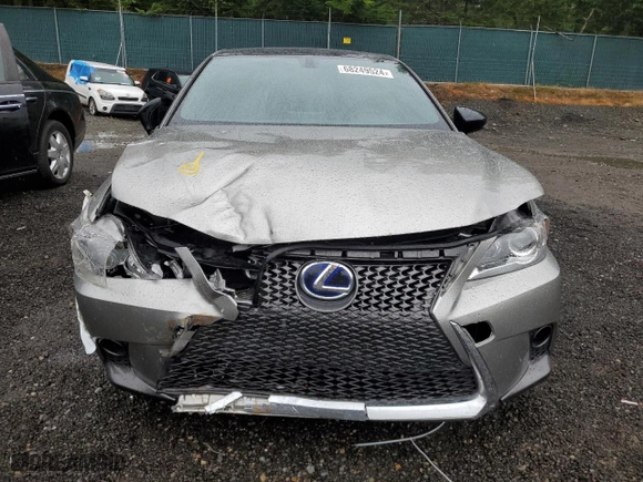 2017 Lexus CT with VIN JTHKD5BH5H2283913, listed as a Copart auction lot 68249524 with 58,771 mi miles and Salvage Title. Bid and sale history available at carsss.com. Image 5.