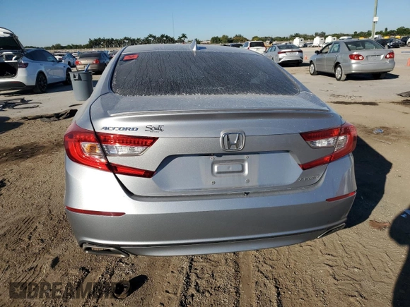 2018 Honda Accord Sedan Sport 1.5T with VIN 1HGCV1F30JA089488, listed as a Copart auction lot 53901705 with 0 mi miles and Salvage Title. Bid and sale history available at carsss.com. Image 6.