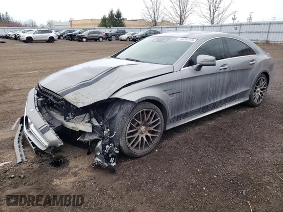 2015 Mercedes-Benz CLS-Class CLS 63 AMG S-Model with VIN WDDLJ7GB9FA154967, listed as a Copart auction lot 75459713 with 155,982 mi miles. Bid and sale history available at carsss.com. Image 1.