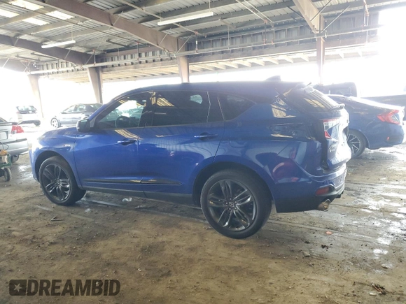 2022 Acura RDX w/A-Spec Package with VIN 5J8TC1H63NL003405, listed as a Copart auction lot 43054095 with 0 mi miles and Salvage Title. Bid and sale history available at carsss.com. Image 2.