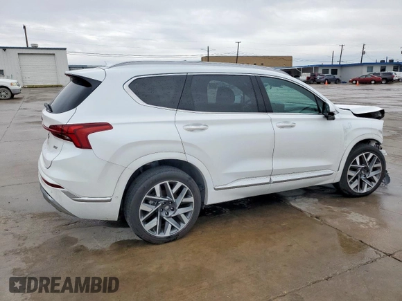 2022 Hyundai Santa Fe Calligraphy with VIN 5NMS54AL1NH466537, listed as a Copart auction lot 49398865 with 20,016 mi miles and Salvage Title. Bid and sale history available at carsss.com. Image 3.