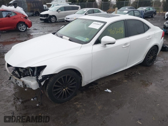 2014 Lexus IS 250 with VIN JTHCF1D25E5007208, listed as a IAAI auction lot 41036831 with 136,884 mi miles. Bid and sale history available at carsss.com. Image 2.