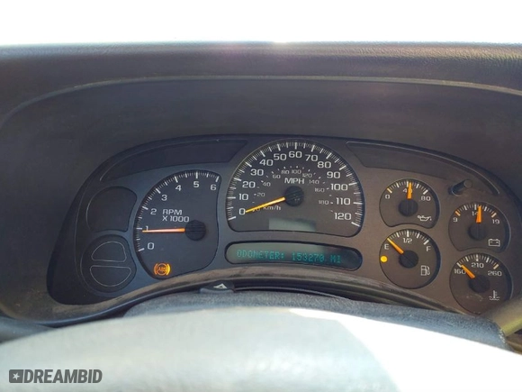 2003 Chevrolet Silverado 1500 LS with VIN 2GCEC19V531103179, listed as a IAAI auction lot 41653222 with 153,270 mi miles. Bid and sale history available at carsss.com. Image 7.