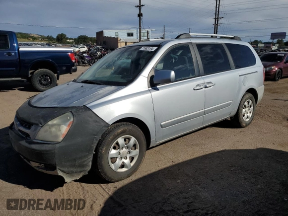 2007 Kia Sedona EX with VIN KNDMB233976116902, listed as a Copart auction lot 71683194 with 229,383 mi miles and Salvage Title. Bid and sale history available at carsss.com. Image 1.