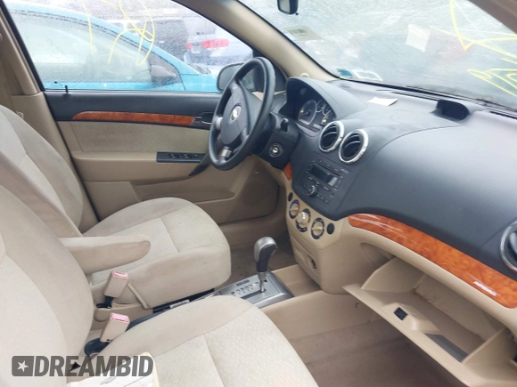 2007 Chevrolet Aveo LT with VIN KL1TG56677B153322, listed as a IAAI auction lot 41718496 with Not provided miles and . Bid and sale history available at DreamBid. Image 5.