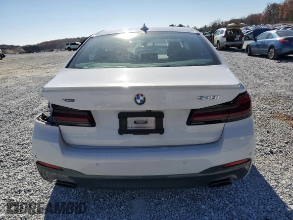 2023 BMW 5 Series 540i xDrive with VIN WBA73BJ07PWY20967, listed as a Copart auction lot 83665074 with Not Provided miles and Salvage Title. Bid and sale history available at carsss.com. Image 6.
