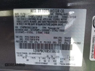 2011 Ford Mustang GT with VIN 1ZVBP8CFXB5158058, listed as a IAAI auction lot 41443247 with 40,163 mi miles. Bid and sale history available at carsss.com. Image 9.