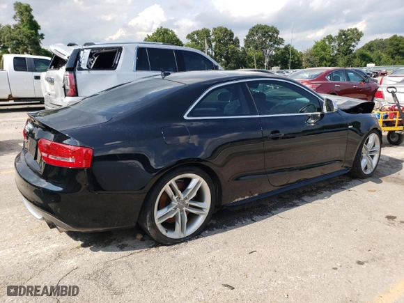 2009 Audi S5 with VIN WAURV78T09A032144, listed as a Copart auction lot 63495234 with 0 mi miles and Salvage Title. Bid and sale history available at carsss.com. Image 3.