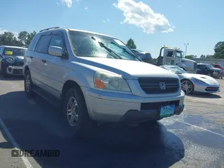 2005 Honda Pilot EX-L z VIN 5FNYF18555B023872, wystawiony jako IAAI lot #42330280 z przebiegiem 143 589 mil mil oraz . Historia ofert i sprzedaży dostępna na DreamBid. Obrazek 1.