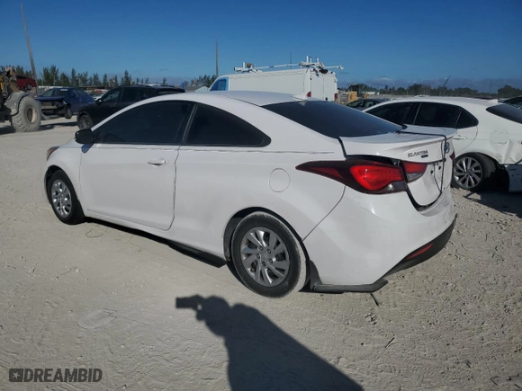 2014 Hyundai Elantra Coupe with VIN KMHDH6AH4EU024945, listed as a Copart auction lot 88100045 with 158,397 mi miles and Salvage Title. Bid and sale history available at carsss.com. Image 2.