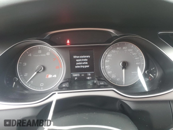 2013 Audi S4 Premium Plus with VIN WAUBGAFL3DA183869, listed as a Copart auction lot 52147415 with 104,873 mi miles and Salvage Title. Bid and sale history available at carsss.com. Image 9.
