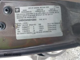 2008 Chevrolet Uplander 1LT with VIN 1GNDV33W58D163890, listed as a IAAI auction lot 41934313 with 269,027 mi miles and . Bid and sale history available at DreamBid. Image 9.