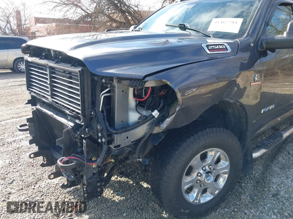 2021 Ram 2500 Big Horn with VIN 3C6UR5DL2MG594298, listed as a IAAI auction lot 41467781 with 53,487 mi miles. Bid and sale history available at carsss.com. Image 19.