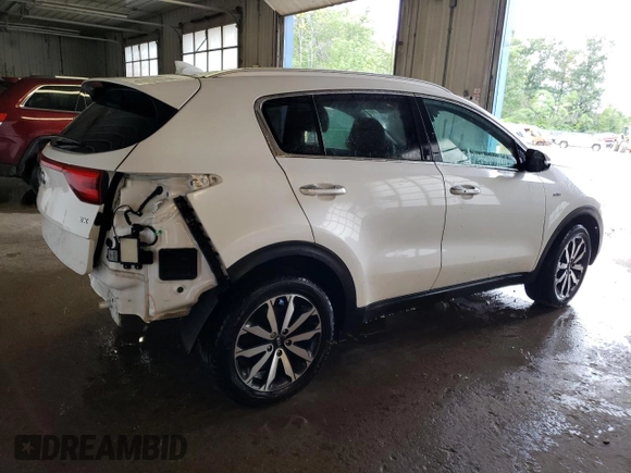 2019 Kia Sportage EX with VIN KNDPNCAC5K7542179, listed as a Copart auction lot 47737525 with 40,424 mi miles and Non Repairable. Bid and sale history available at carsss.com. Image 3.