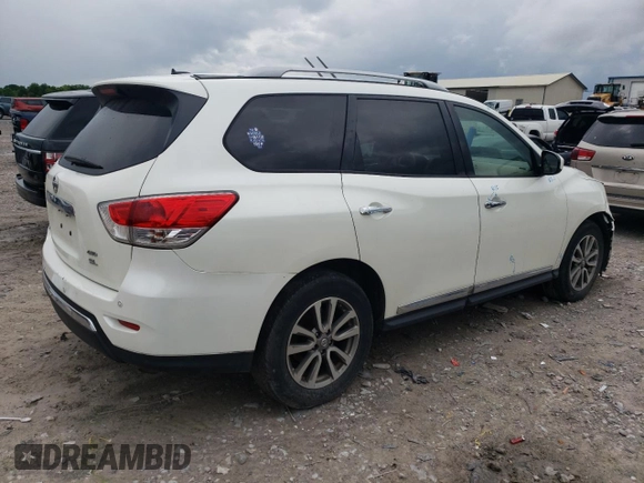 2015 Nissan Pathfinder S z VIN 5N1AR2MM3FC628561, wystawiony jako Copart lot #55579685 z przebiegiem 259 146 mil mil oraz Czysty tytuł • Clean title. Historia ofert i sprzedaży dostępna na DreamBid. Obrazek 3.