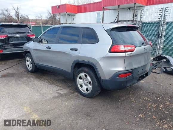 2014 Jeep Cherokee Sport with VIN 1C4PJLAB5EW268916, listed as a IAAI auction lot 41715729 with 116,544 mi miles and . Bid and sale history available at DreamBid. Image 3.