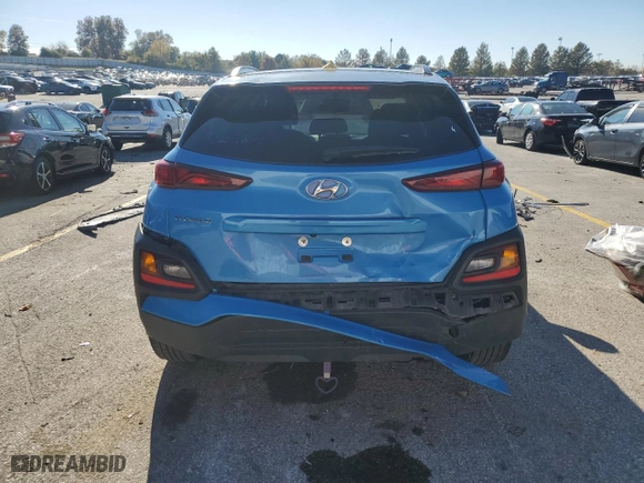 2020 Hyundai Kona SEL with VIN KM8K22AA9LU409810, listed as a Copart auction lot 79215804 with 52,109 mi miles and Salvage Title. Bid and sale history available at carsss.com. Image 6.