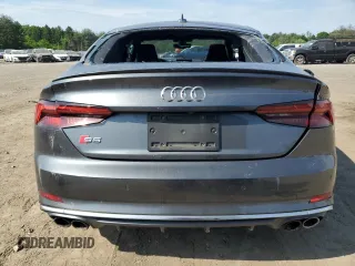 2018 Audi S5 Sportback Prestige z VIN WAUC4CF54JA097251, wystawiony jako Copart lot #56038824 z przebiegiem Nie podano mil oraz Szkoda całkowita • Salvage title. Historia ofert i sprzedaży dostępna na DreamBid. Obrazek 6.