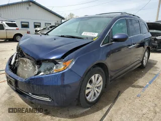 2016 Honda Odyssey EX-L z VIN 5FNRL5H60GB093683, wystawiony jako Copart lot #53272265 z przebiegiem 146 438 mil mil oraz Szkoda całkowita • Salvage title. Historia ofert i sprzedaży dostępna na DreamBid. Obrazek 1.