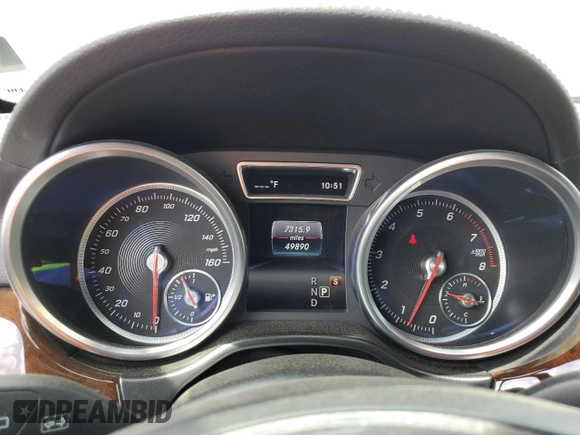 2017 Mercedes-Benz GLS 550 with VIN 4JGDF7DE8HA882714, listed as a Copart auction lot 54639624 with 49,890 mi miles and Salvage Title. Bid and sale history available at DreamBid. Image 9.