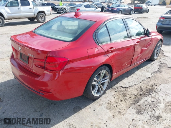 2016 BMW 3 Series 328i with VIN WBA8E9G50GNT82356, listed as a IAAI auction lot 41799119 with 83,337 mi miles. Bid and sale history available at carsss.com. Image 4.