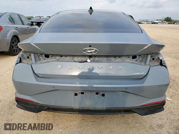 2023 Hyundai Elantra Limited z VIN KMHLP4AG5PU431041, wystawiony jako Copart lot #53947685 z przebiegiem 33 546 mil mil oraz Szkoda całkowita • Salvage title. Historia ofert i sprzedaży dostępna na DreamBid. Obrazek 6.